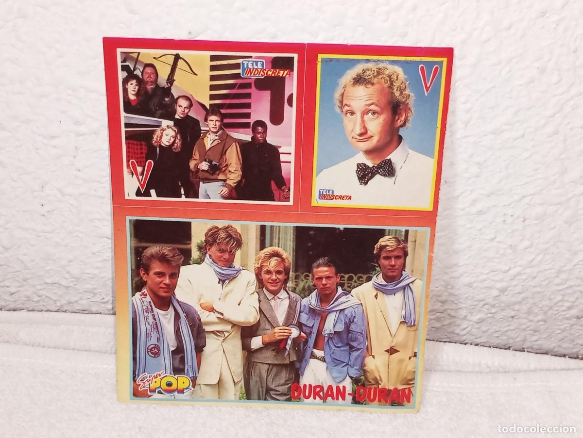 Coleccionismo Cromos antiguos: ANTIGUAS PEGATINAS REVISTA TELEINDISCRETA SERIE V LOS VISITANTES A&Ntilde;OS 80