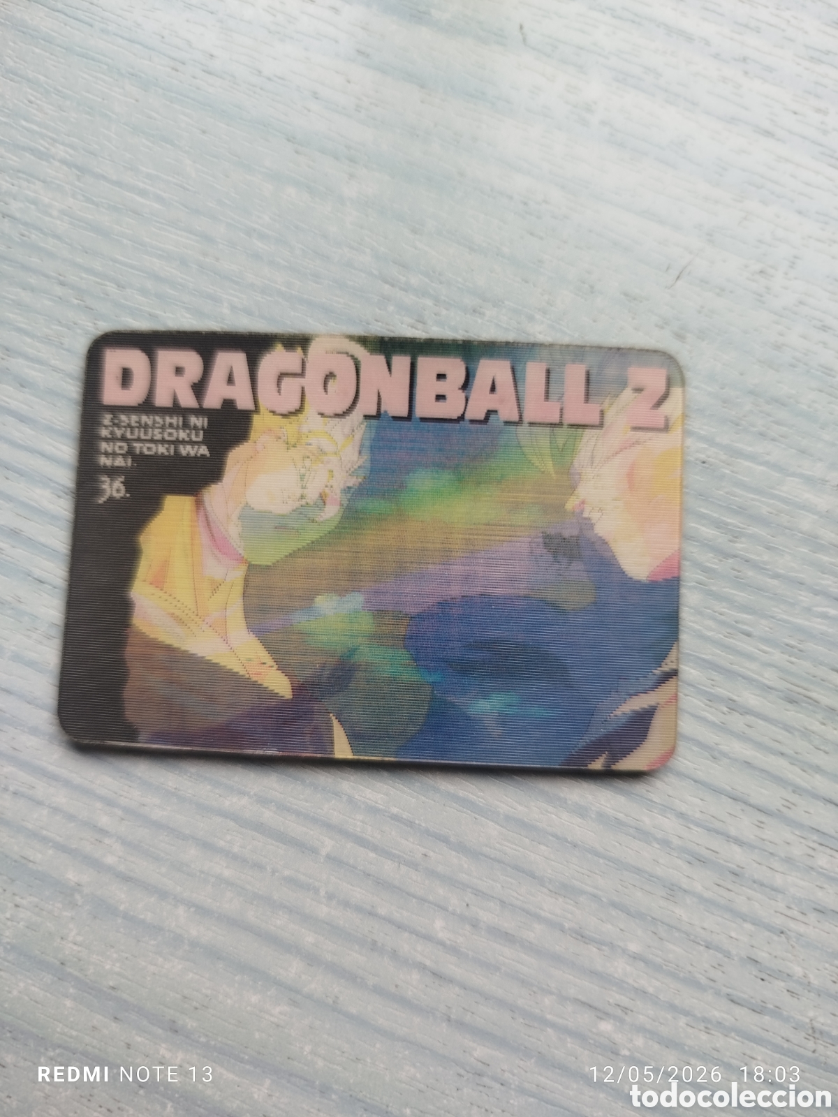 Coleccionismo Cromos antiguos: Tarjeta halografica dragonball..z.. japonesas