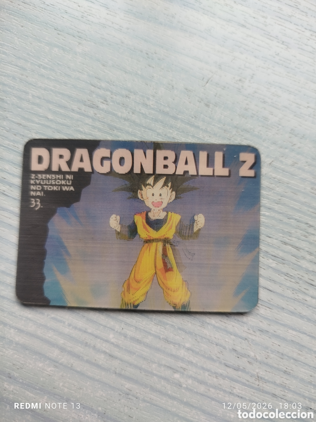 Coleccionismo Cromos antiguos: Dragonball z hologr&aacute;fico japon