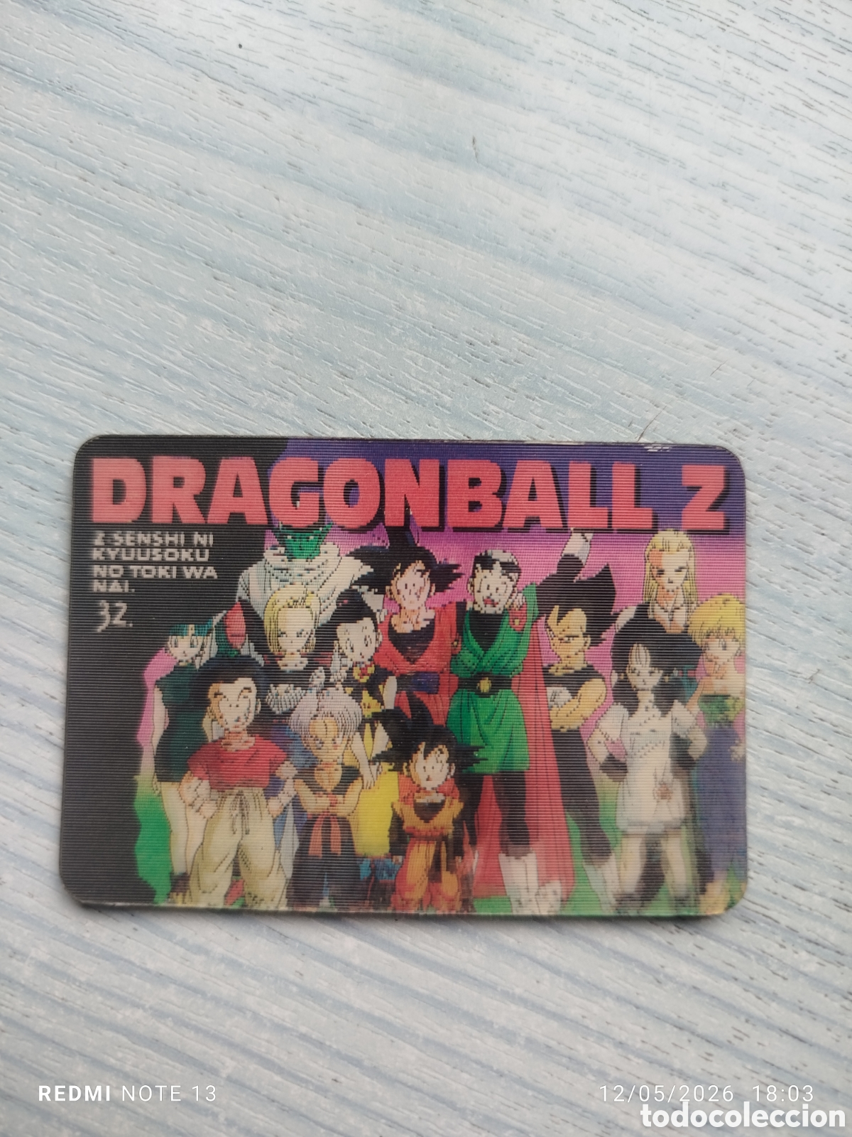 Coleccionismo Cromos antiguos: Dragonball z hologr&aacute;fico japon