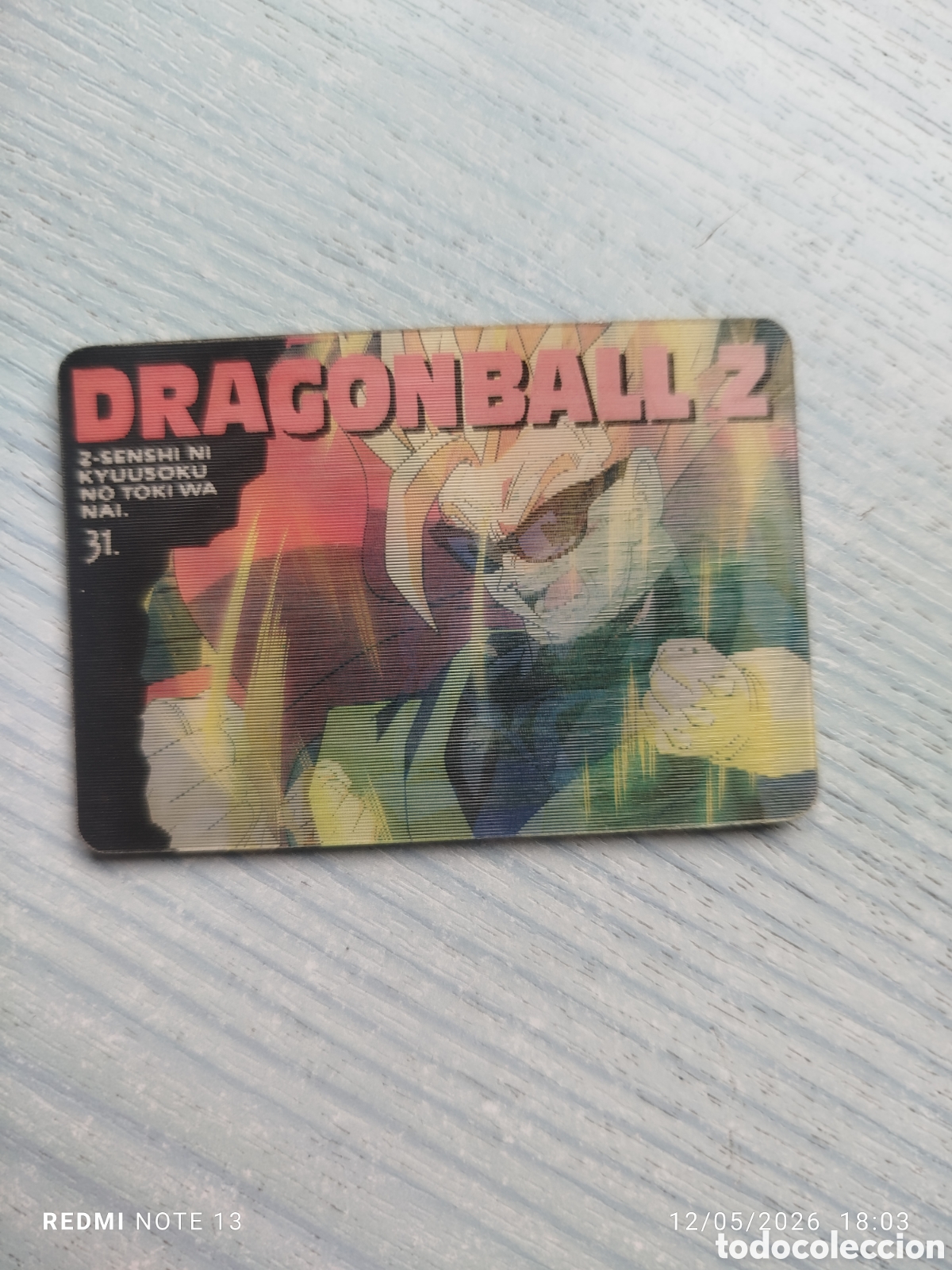 Coleccionismo Cromos antiguos: dragonball z hologr&aacute;fico japon n.31