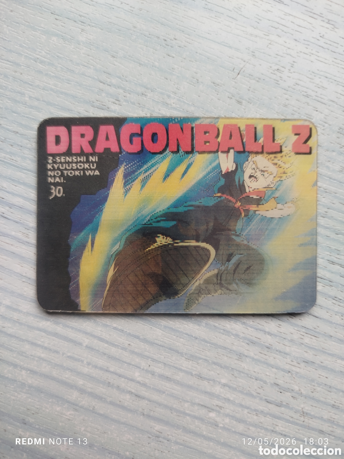 Coleccionismo Cromos antiguos: Dragonball z hologr&aacute;fico japon m.30