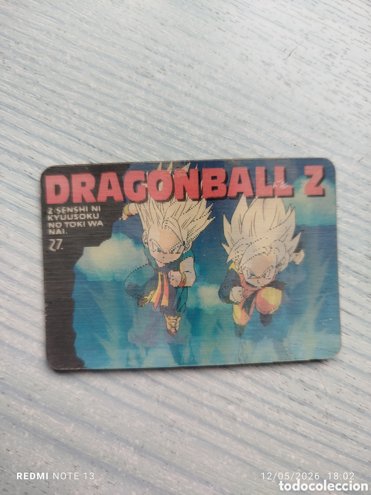 Coleccionismo Cromos antiguos: Dragonball z hologr&aacute;fico japon n.27