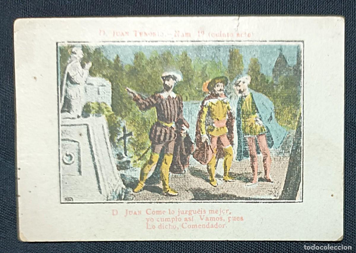 Coleccionismo Cromos antiguos: ANTIGUO CROMO DON JUAN TENORIO N&ordm; 19 QUINTO ACTO