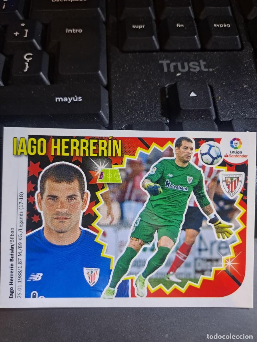 Coleccionismo Cromos antiguos: CROMO IAGO HERRERIN 2 ATHLETIC CLUB DE BILBAO LIGA 2018 2019 18 19 ESTE PANINI NUNCA PEGADO