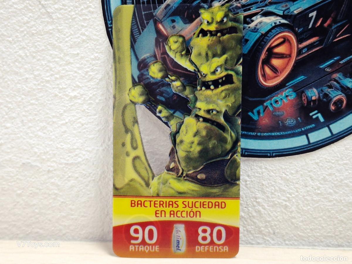 Coleccionismo Cromos antiguos: Carta Bacterias Succiedad N&ordm; 95 Acticards Actimel