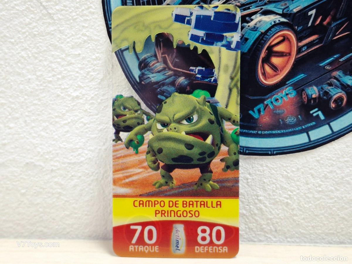 Coleccionismo Cromos antiguos: Carta Campo de Batalla Pringoso N&ordm; 75 Acticards Actimel
