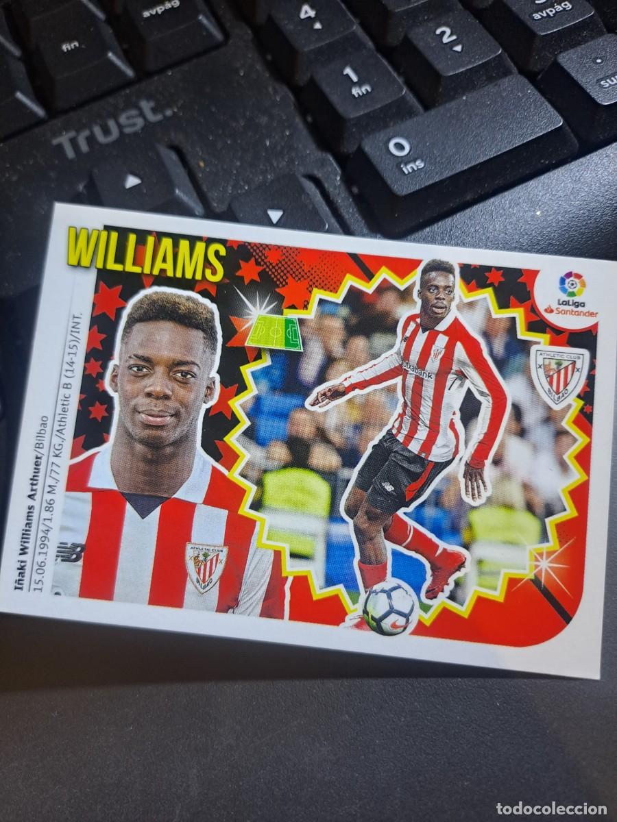 Coleccionismo Cromos antiguos: CROMO WILLIAMS 15 ATHLETIC CLUB DE BILBAO LIGA 2018 2019 18 19 ESTE PANINI NUNCA PEGADO