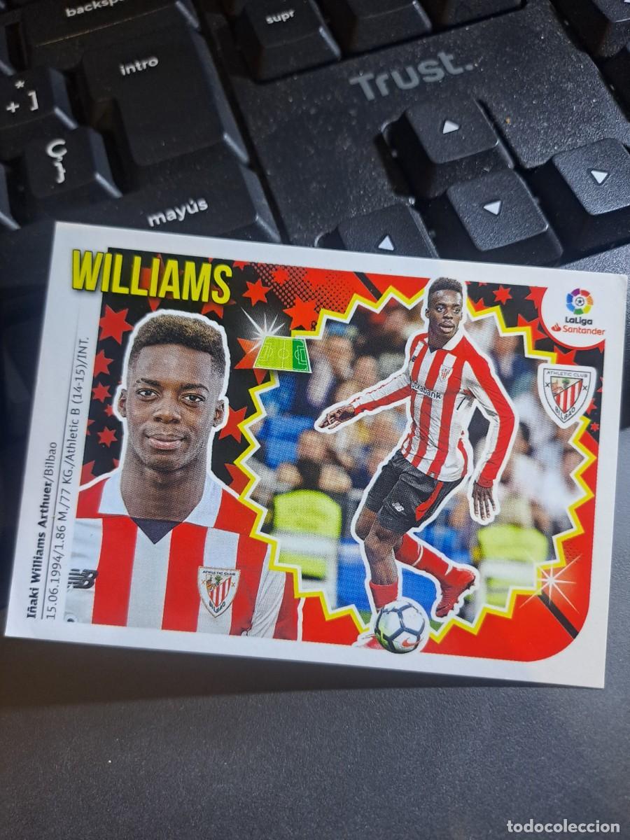 Coleccionismo Cromos antiguos: CROMO WILLIAMS 15 ATHLETIC CLUB DE BILBAO LIGA 2018 2019 18 19 ESTE PANINI NUNCA PEGADO