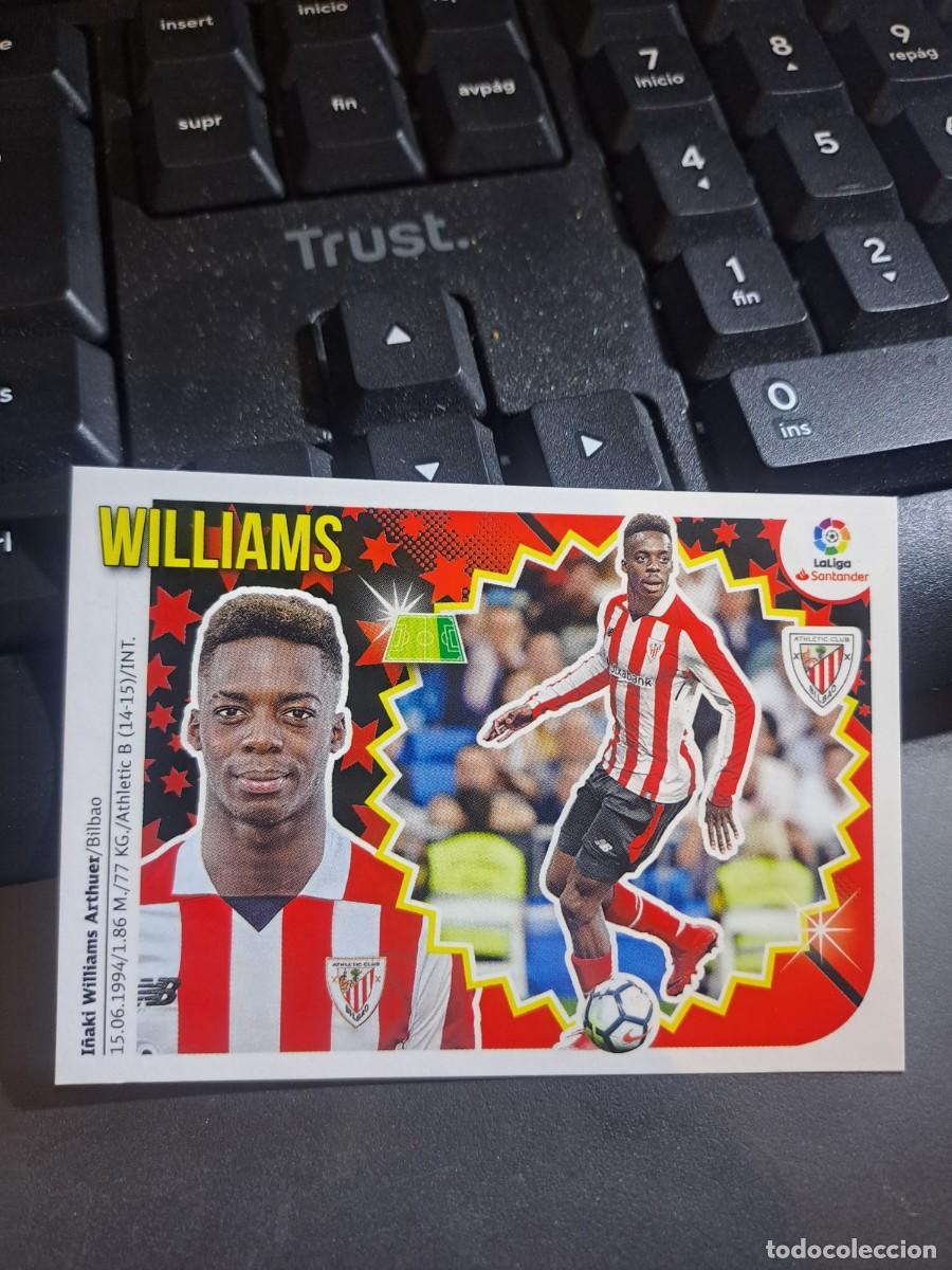 Coleccionismo Cromos antiguos: CROMO WILLIAMS 15 ATHLETIC CLUB DE BILBAO LIGA 2018 2019 18 19 ESTE PANINI NUNCA PEGADO