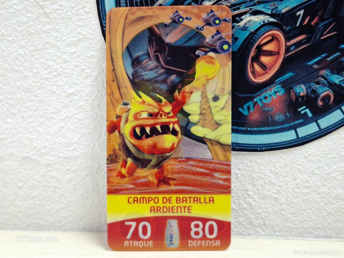 Coleccionismo Cromos antiguos: Carta Campo de Batalla Ardiente N&ordm; 76 Acticards Actimel
