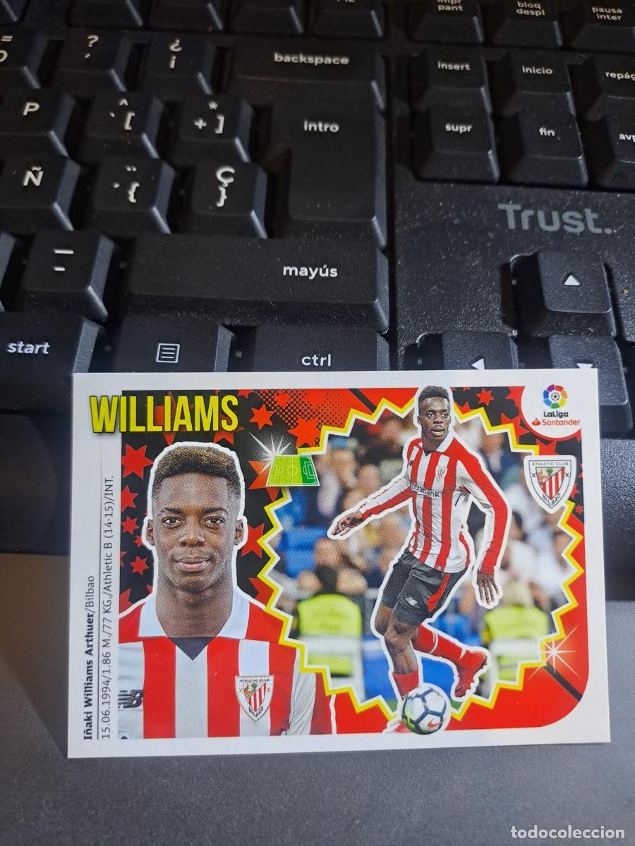 Coleccionismo Cromos antiguos: CROMO WILLIAMS 15 ATHLETIC CLUB DE BILBAO LIGA 2018 2019 18 19 ESTE PANINI NUNCA PEGADO