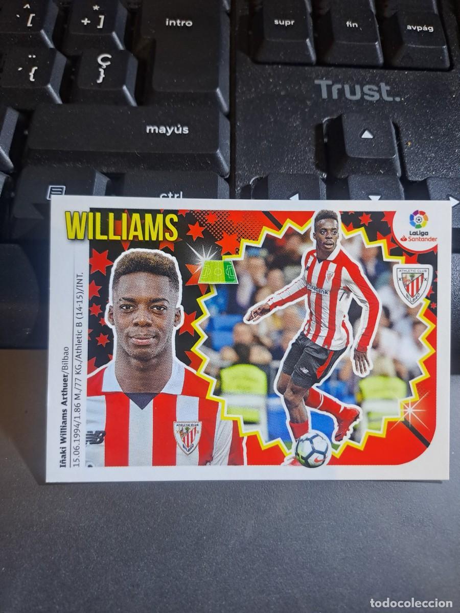 Coleccionismo Cromos antiguos: CROMO WILLIAMS 15 ATHLETIC CLUB DE BILBAO LIGA 2018 2019 18 19 ESTE PANINI NUNCA PEGADO