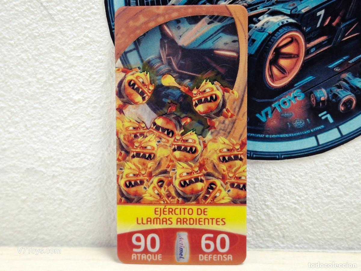 Coleccionismo Cromos antiguos: Carta Ej&eacute;rcito de Llamas Ardientes N&ordm; 68 Acticards Actimel