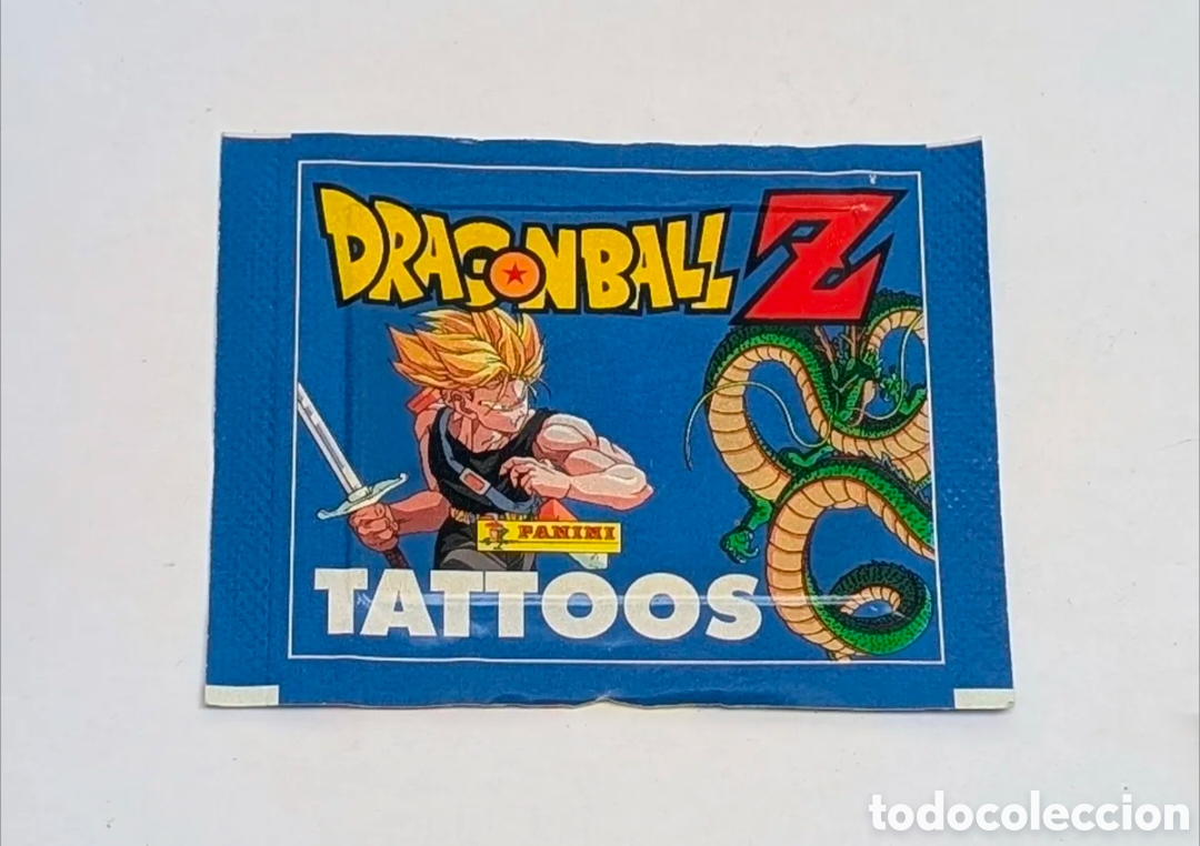 Coleccionismo Cromos antiguos: Sobre cromos sin abrir Dragon Ball Z. Tatuajes. Panini. Bola de Dragon. Bola de Drac. Tattoos