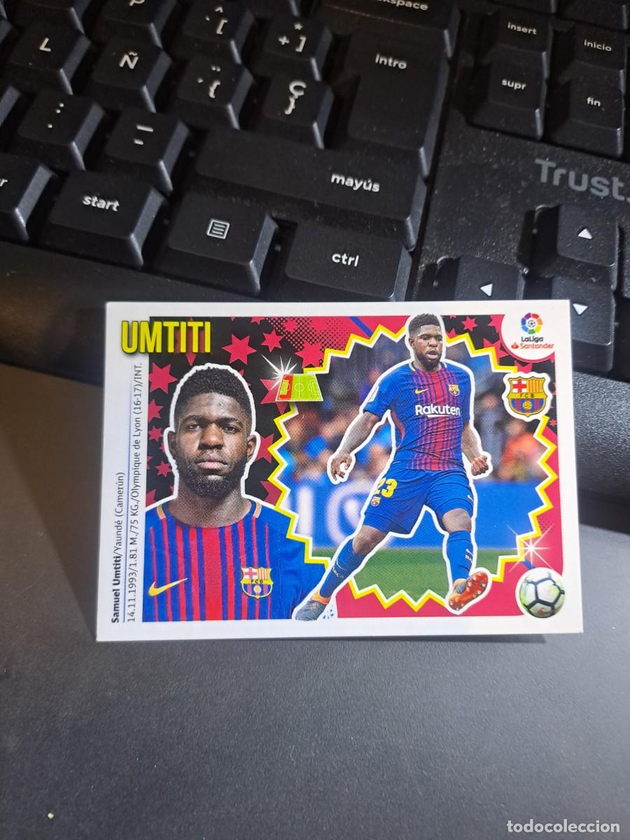 Coleccionismo Cromos antiguos: CROMO UMTITI 6 BARCELONA LIGA 2018 2019 18 19 ESTE PANINI NUNCA PEGADO