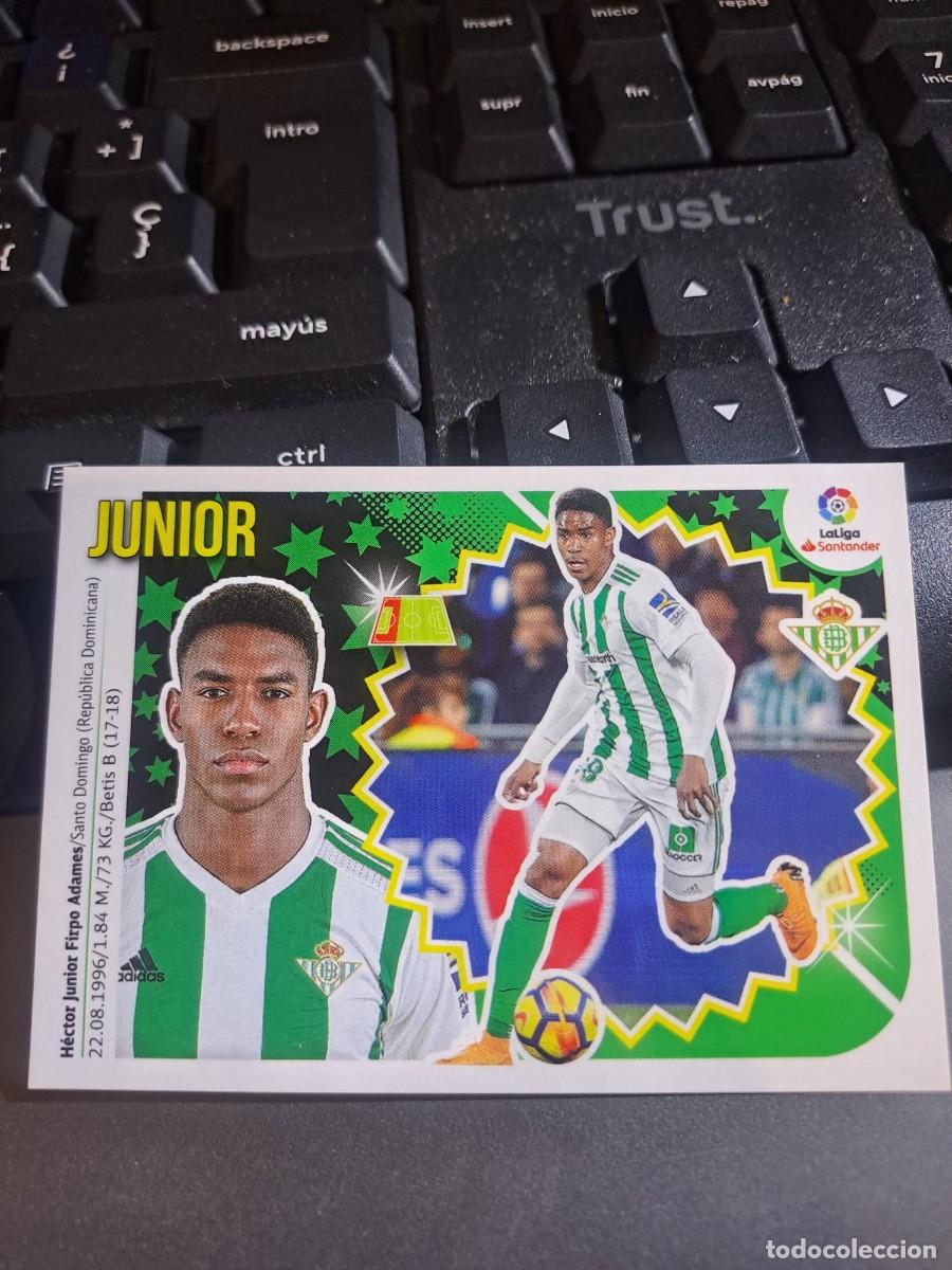 Coleccionismo Cromos antiguos: CROMO JUNIOR 7 A 7A BETIS LIGA 2018 2019 18 19 ESTE PANINI NUNCA PEGADO