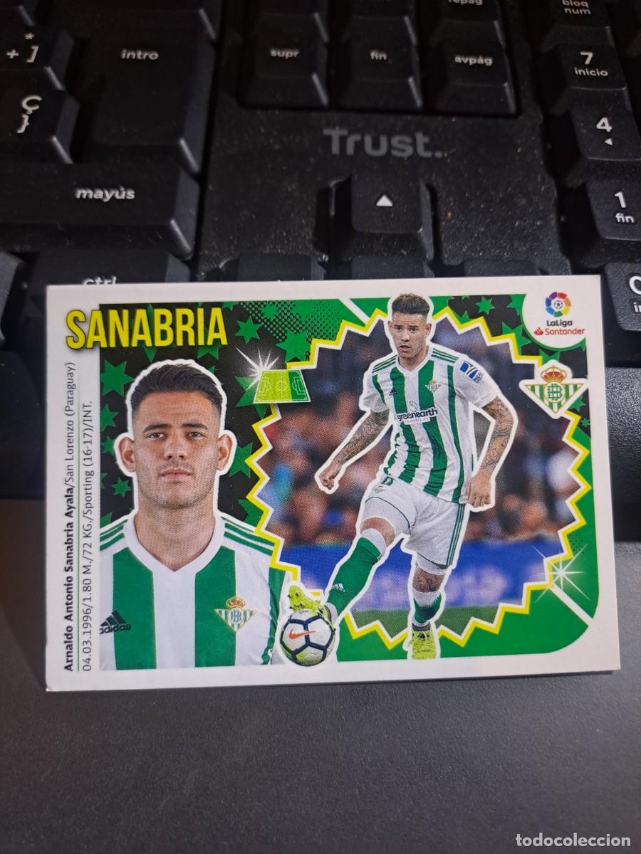 Coleccionismo Cromos antiguos: CROMO SANABRIA 15 B 15B BETIS LIGA 2018 2019 18 19 ESTE PANINI NUNCA PEGADO
