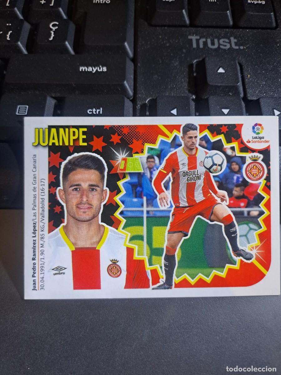 Coleccionismo Cromos antiguos: CROMO JUANPE 5 GIRONA LIGA 2018 2019 18 19 ESTE PANINI NUNCA PEGADO