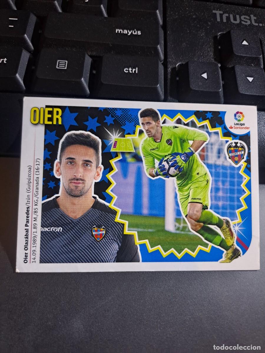 Coleccionismo Cromos antiguos: CROMO OIER 1 LEVANTE LIGA 2018 2019 18 19 ESTE PANINI NUNCA PEGADO