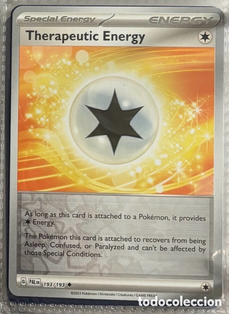 Coleccionismo Cromos antiguos: Therapeutic energy 193/193 Pokemon tcg reverse