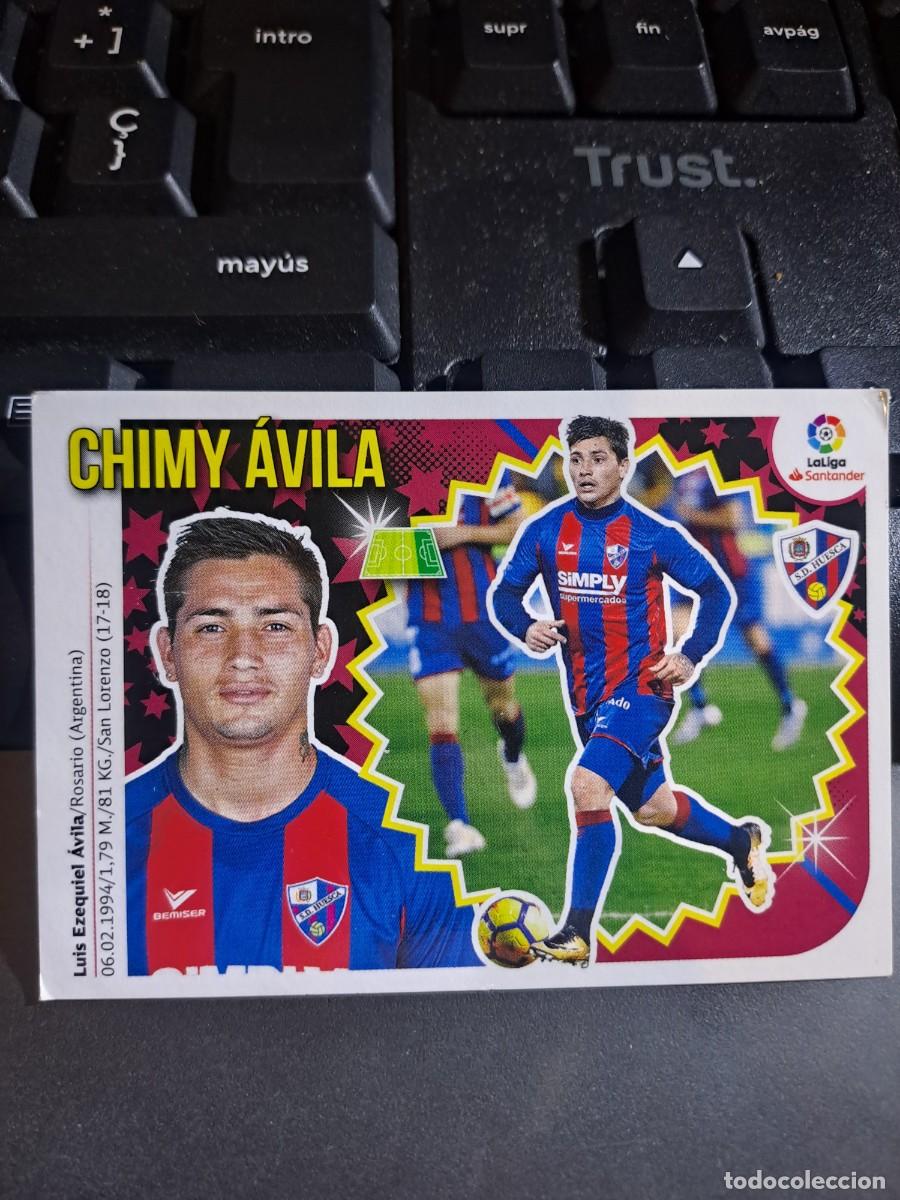 Coleccionismo Cromos antiguos: CROMO CHIMY AVILA 15 HUESCA LIGA 2018 2019 18 19 ESTE PANINI NUNCA PEGADO