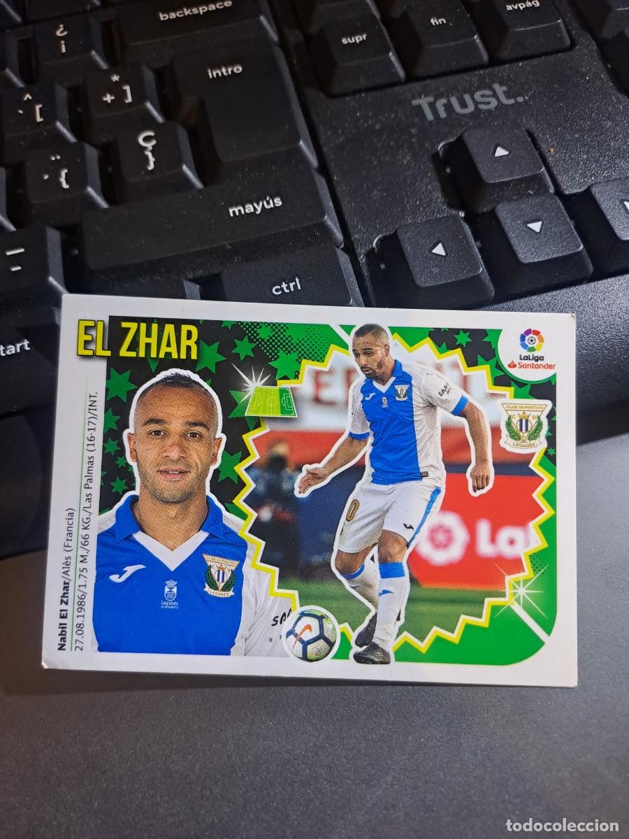 Coleccionismo Cromos antiguos: CROMO EL ZHAR 14 LEGANES LIGA 2018 2019 18 19 ESTE PANINI NUNCA PEGADO