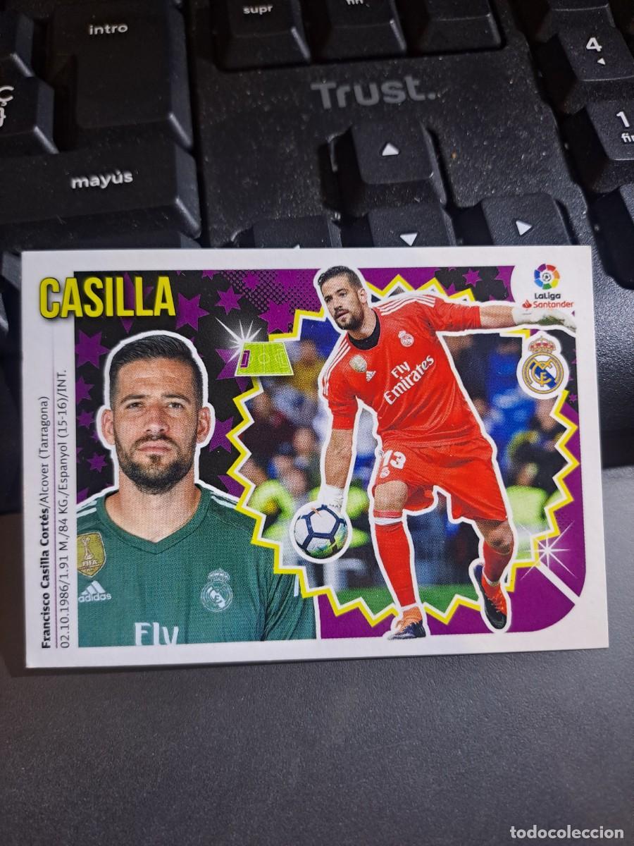 Coleccionismo Cromos antiguos: CROMO CASILLA 2 REAL MADRID LIGA 2018 2019 18 19 ESTE PANINI NUNCA PEGADO