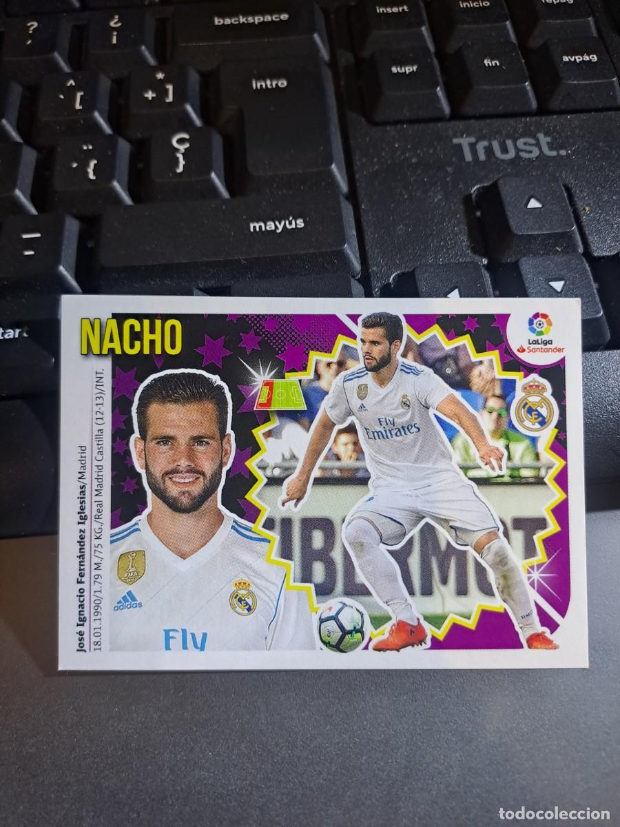 Coleccionismo Cromos antiguos: CROMO NACHO 5 A 5A REAL MADRID LIGA 2018 2019 18 19 ESTE PANINI NUNCA PEGADO