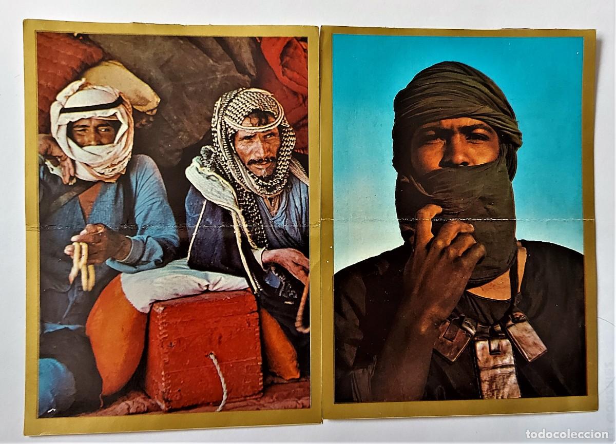 Coleccionismo Cromos antiguos: LOTE 2 CROMOS DOBLES - RAZAS- BANDERAS-ESCUDOS- EDICIONES ESTE 1971 - ARGELIA/ARABIA - DESP. ALBUM