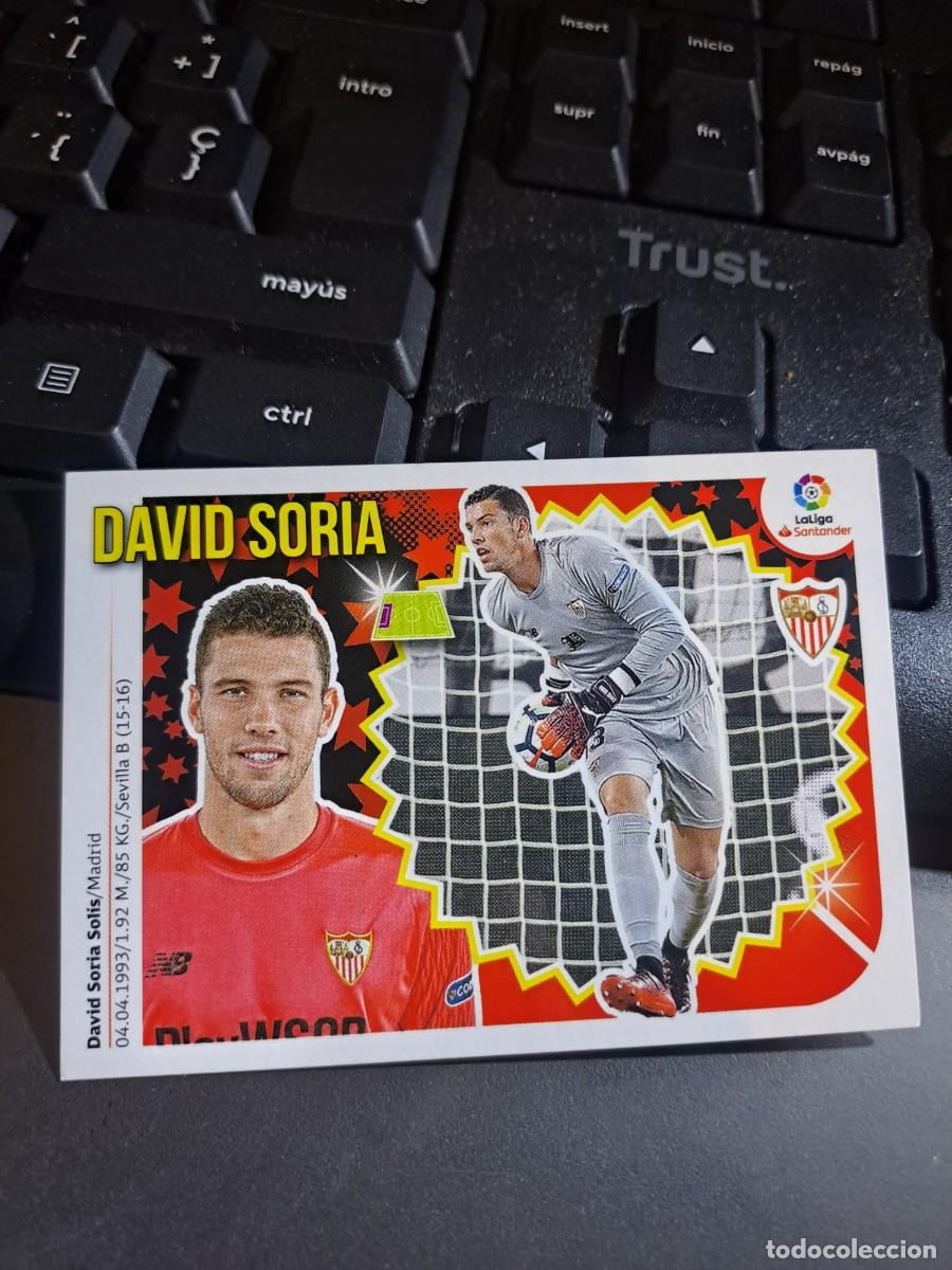 Coleccionismo Cromos antiguos: CROMO DAVID SORIA 2 SEVILLA LIGA 2018 2019 18 19 ESTE PANINI NUNCA PEGADO