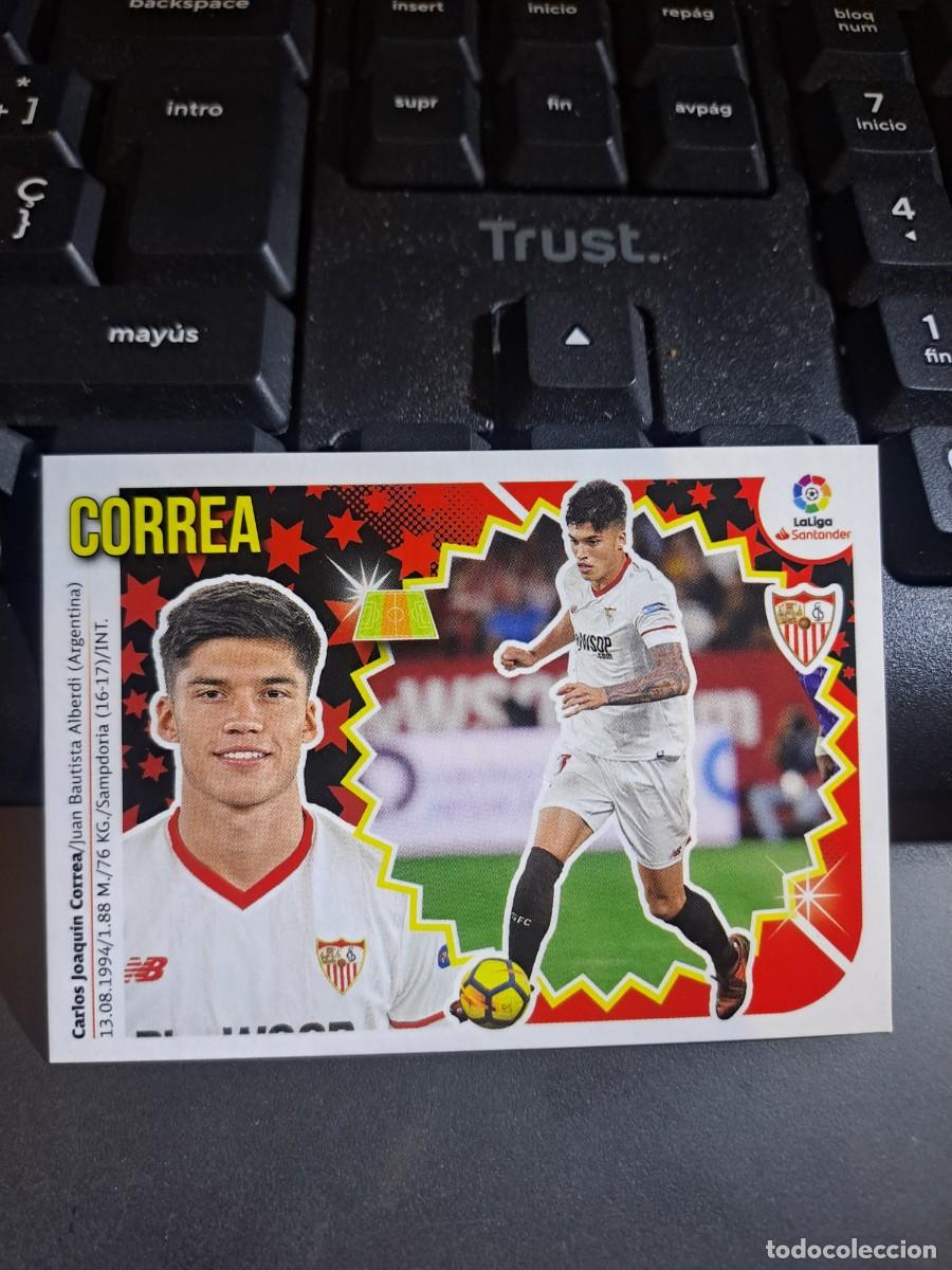 Coleccionismo Cromos antiguos: CROMO CORREA 11 A 11A SEVILLA LIGA 2018 2019 18 19 ESTE PANINI NUNCA PEGADO