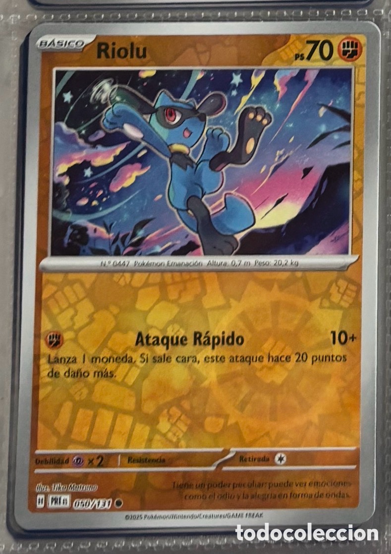 Coleccionismo Cromos antiguos: RIOLU 50/131 Pokemon tcg reverse
