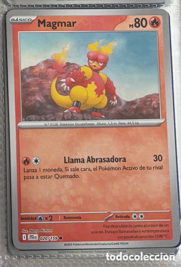 Coleccionismo Cromos antiguos: MAGMAR 020/159 Pokemon tcg reverse