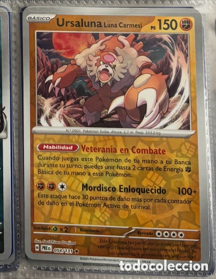Coleccionismo Cromos antiguos: URSALUNA 054/131 Pokemon tcg reverse