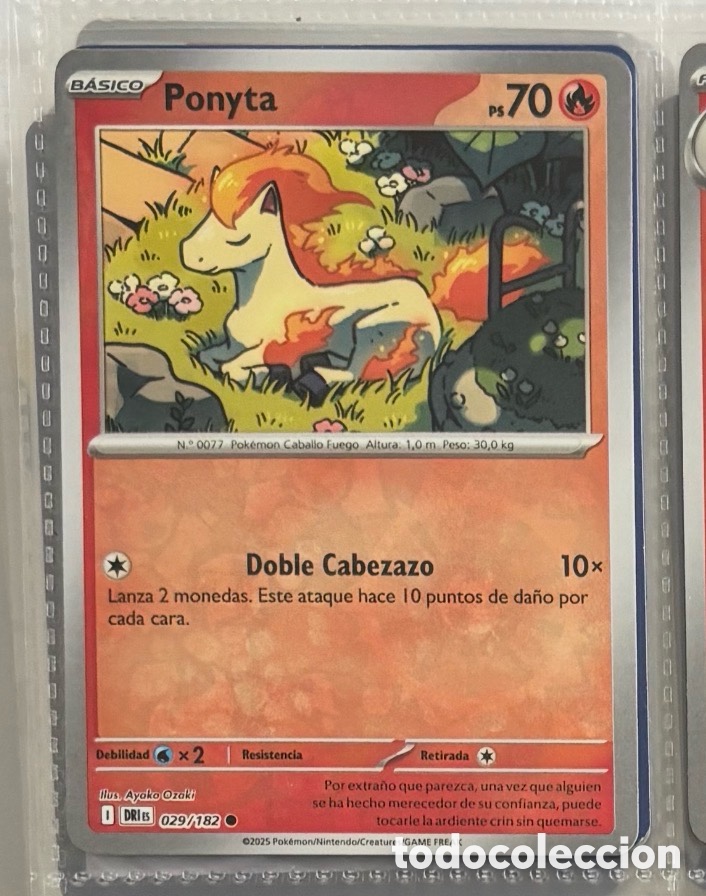 Coleccionismo Cromos antiguos: PONYTA 029/182 Pokemon tcg reverse
