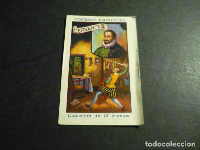 Coleccionismo Cromos antiguos: CERVANTES EL QUIJOTE ANTIGUO CROMO COLECCION HOMBRES EMINENTES