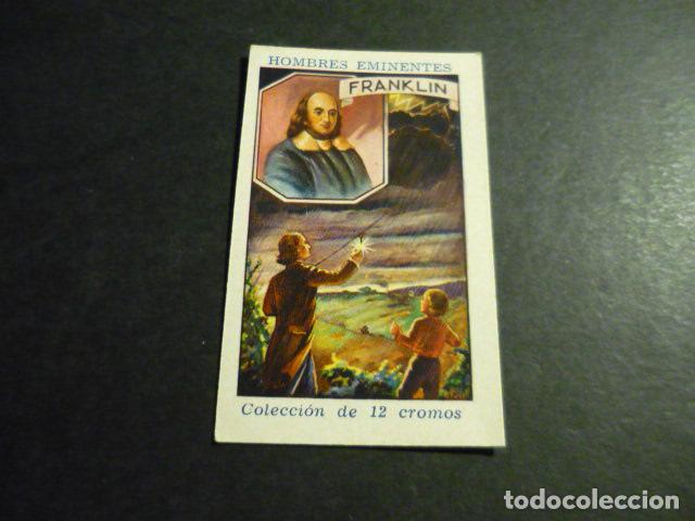Collectable Antique Stickers: FRANKLIN ANTIGUO CROMO COLECCION HOMBRES EMINENTES