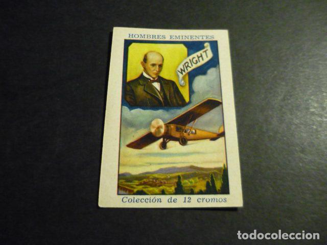 Collectable Antique Stickers: WRIGHT ANTIGUO CROMO COLECCION HOMBRES EMINENTES