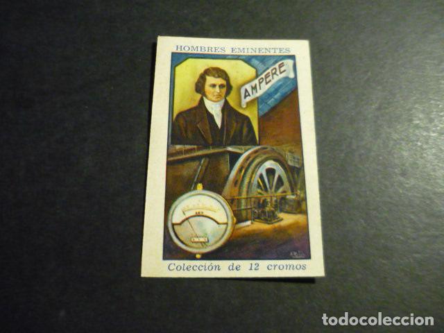 Collectable Antique Stickers: AMPERE ANTIGUO CROMO COLECCION HOMBRES EMINENTES