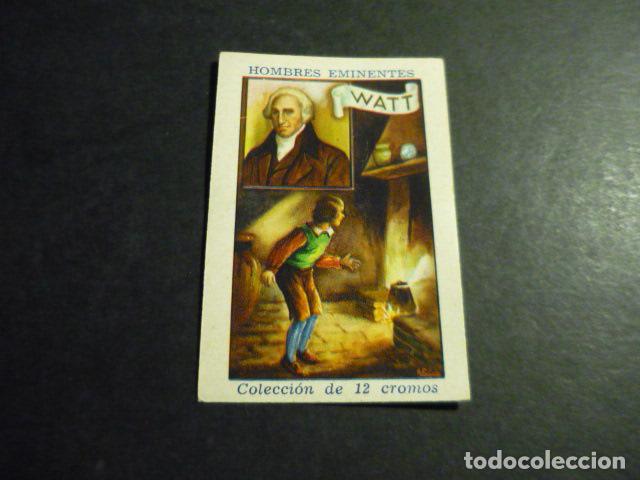 Collectable Antique Stickers: WATT ANTIGUO CROMO COLECCION HOMBRES EMINENTES