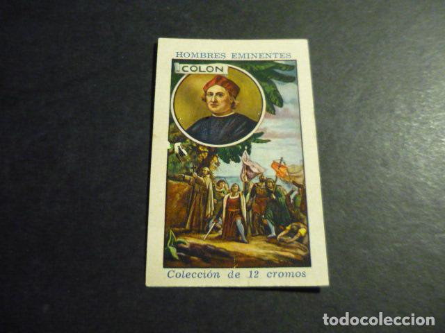 Collectionnisme Cartes &agrave; collectionner anciennes: CRISTOBAL COLON ANTIGUO CROMO COLECCION HOMBRES EMINENTES