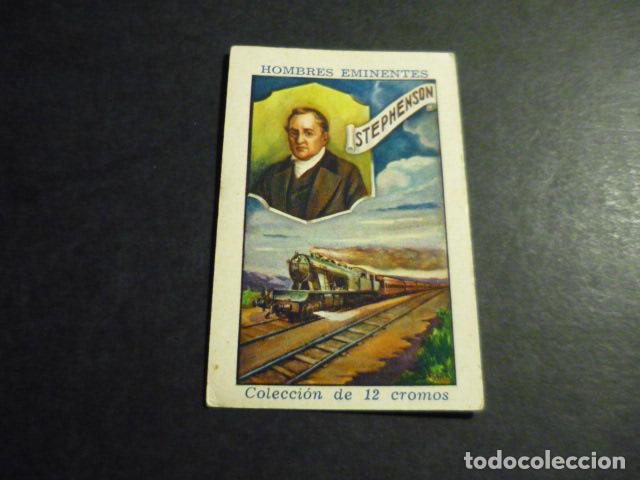 Collectable Antique Stickers: STEPHENSON ANTIGUO CROMO COLECCION HOMBRES EMINENTES