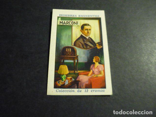Collectable Antique Stickers: MARCONI ANTIGUO CROMO COLECCION HOMBRES EMINENTES