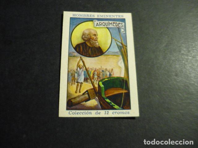 Collectable Antique Stickers: ARQUIMEDES ANTIGUO CROMO COLECCION HOMBRES EMINENTES