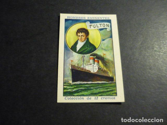 Colecionismo Cromos antigos: FULTON ANTIGUO CROMO COLECCION HOMBRES EMINENTES
