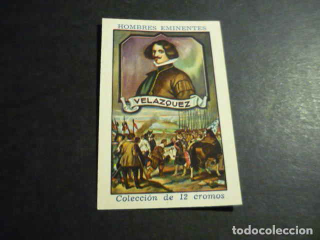 Collectable Antique Stickers: VELAZQUEZ ANTIGUO CROMO COLECCION HOMBRES EMINENTES