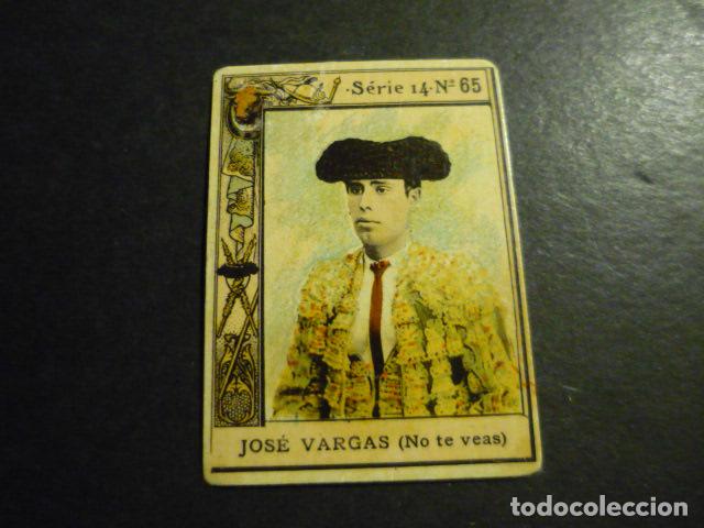 Collectable Antique Stickers: JOSE VARGAS NO TE VEAS TORERO ANTIGUO CROMO COLECCION CAJA DE CERILLAS