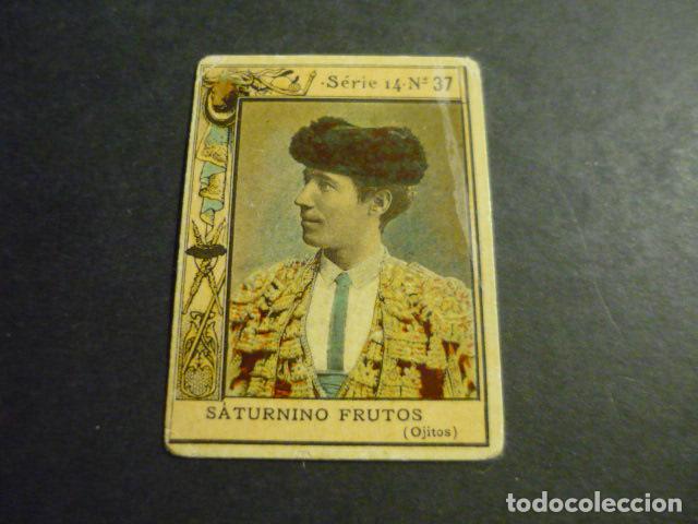 Collectable Antique Stickers: SATURNINO FRUTOS TORERO ANTIGUO CROMO COLECCION CAJA DE CERILLAS