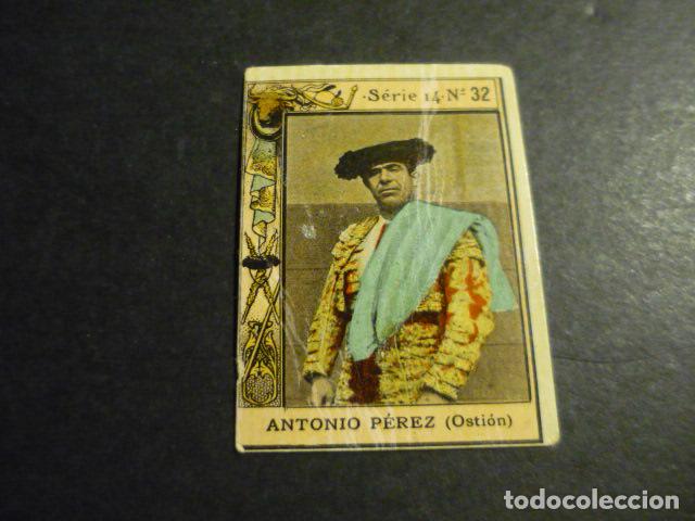 Coleccionismo Cromos antiguos: ANTONIO PEREZ OSTION TORERO ANTIGUO CROMO COLECCION CAJA DE CERILLAS